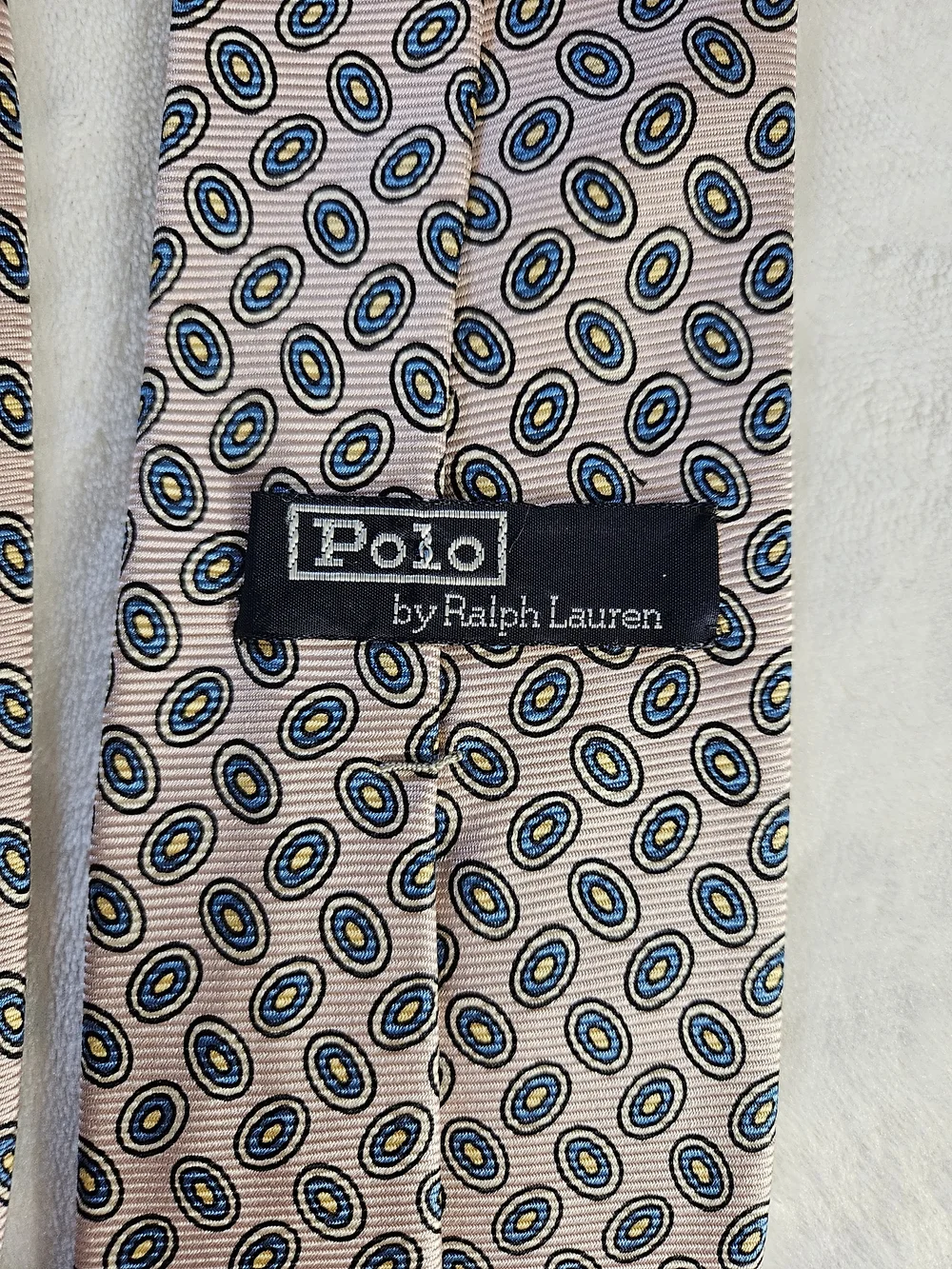 POLO Ralph Lauren Classic Men's Hand Made Pink Patterned Silk Tie 58